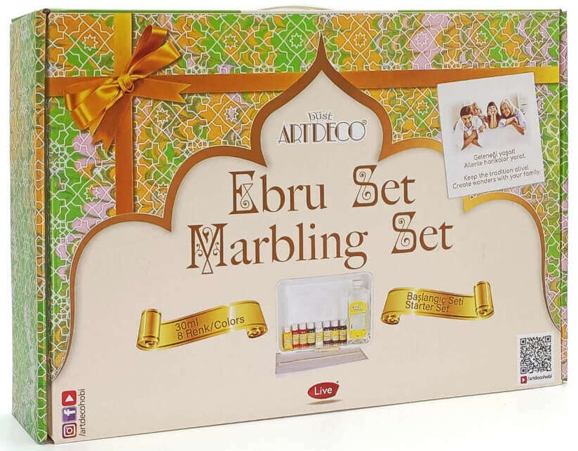 Artdeco Ebru Başlangıç Seti 8 Renk LV-Y-016-ES5