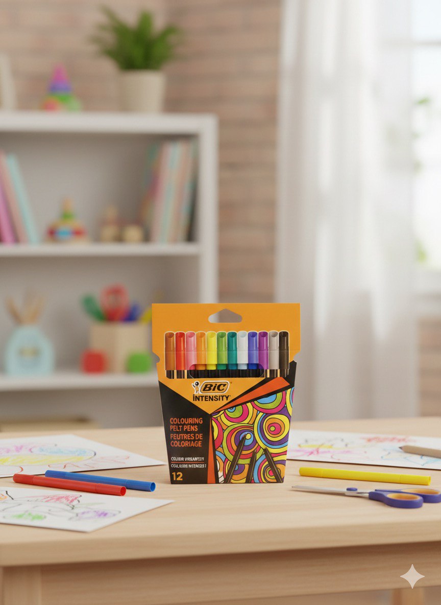 Bic Intensity Keçeli Boya Kalemi 12 Renk