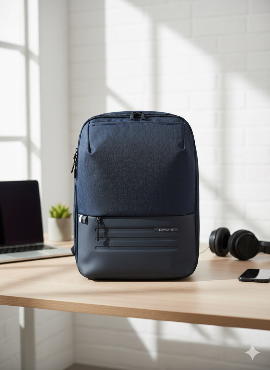 Samsonite KH8-41-003 17.3″ Stackd Biz Notebook Sırt Çantası – Lacivert (GML-C9588)